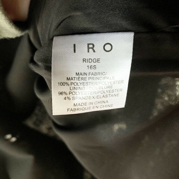 IRO Women’s Black/White Ridge Maxi Night Out Dress Size 36 - Picture 10 of 12